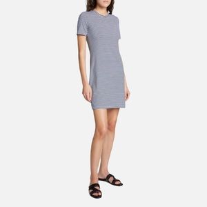Theory Crewneck Striped Short-Sleeve Dress S/P